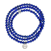 Lapis Lazuli Amuleto Wrap Bracelet - Small bead